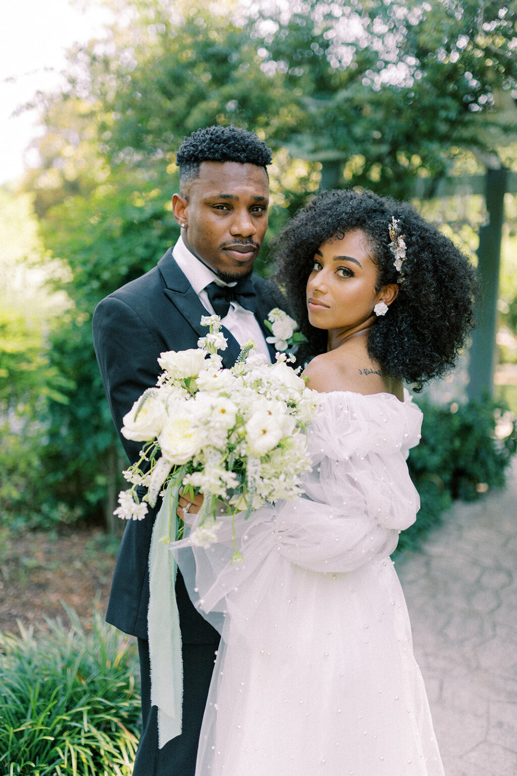 Natural Hair Inspiration for Brides on Their Wedding Day | terrieimages.com